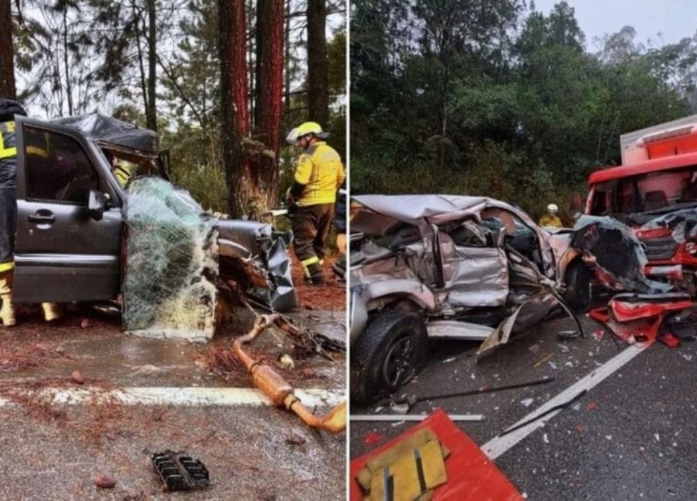 Graves acidentes na BR-282 matam três pessoas em SC