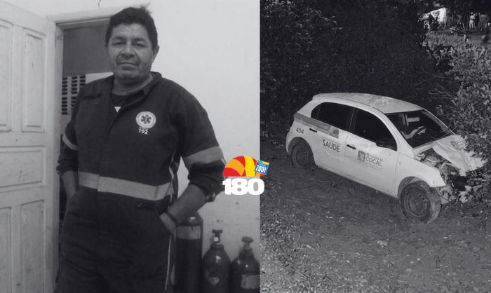 MOTORISTA DO SAMU MORREU APÓS ACIDENTE ENTRE DOIS CARROS.