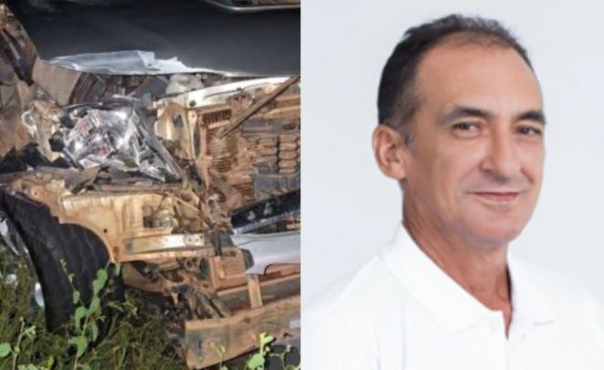 VEREADOR COLIDE CONTRA ANIMAL ENTRE TERESINA E ALTOS.