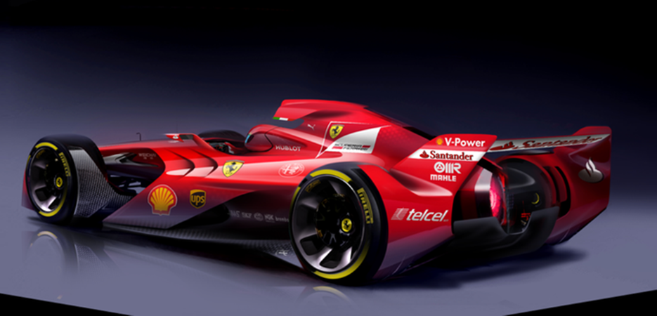 Ferrari apresenta visual futurista para a Fórmula 1 - 180graus - O