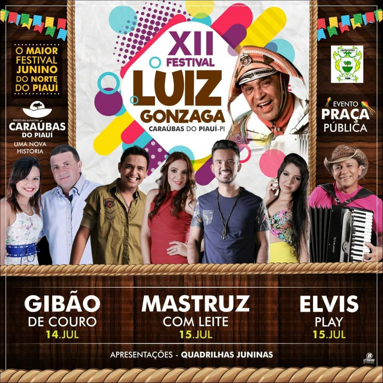 Resultado de imagem para festival luiz gonzaga CARAUBAS DO PIAUI