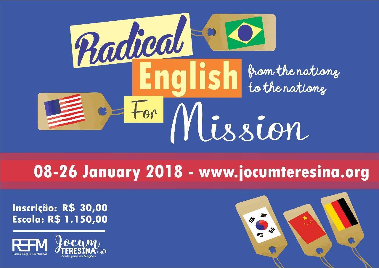 Jocum Teresina com escola de Inglês voltada para Missões - 180graus - O ...
