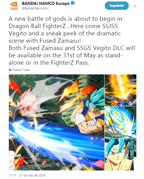 Dragon Ball FighterZ: Vegetto Blue e Fused Zamasu chegam em breve