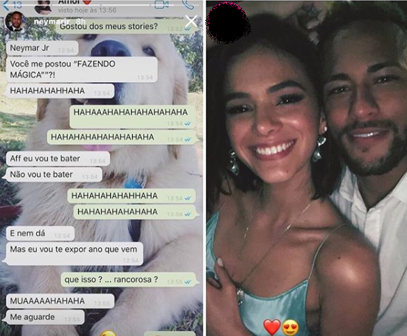 Neymar Jr Divulga Conversa íntima Com Bruna Marquezine No WhatsApp ...