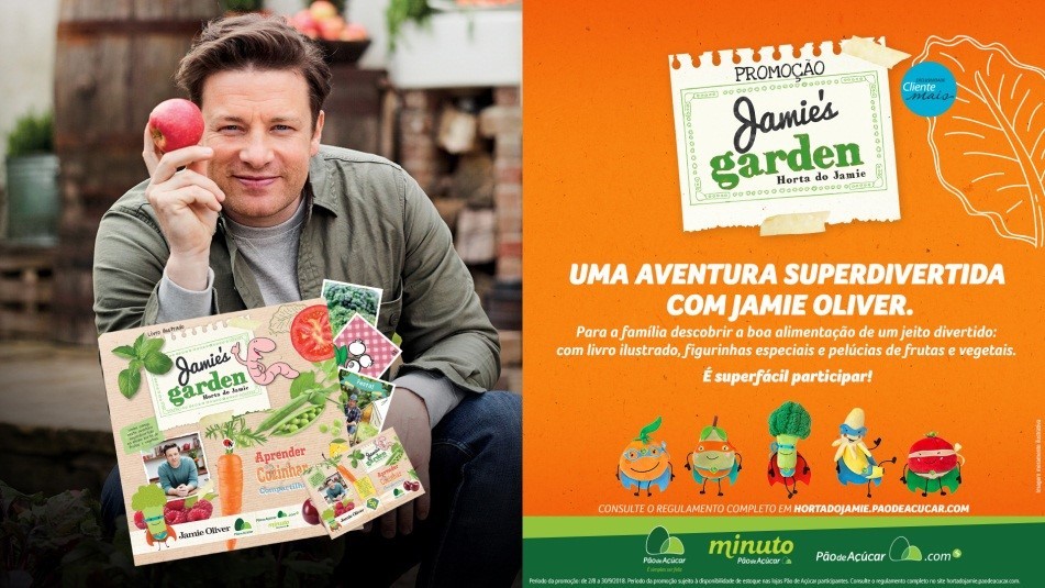 Chef Jamie Oliver traz projeto Jamie’s Garden pela primeira vez ao país