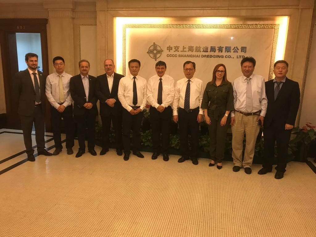 Hoje, W.Dias teve agenda com representantes da empresa China Communications Construction Company (CCCC Shangai)
