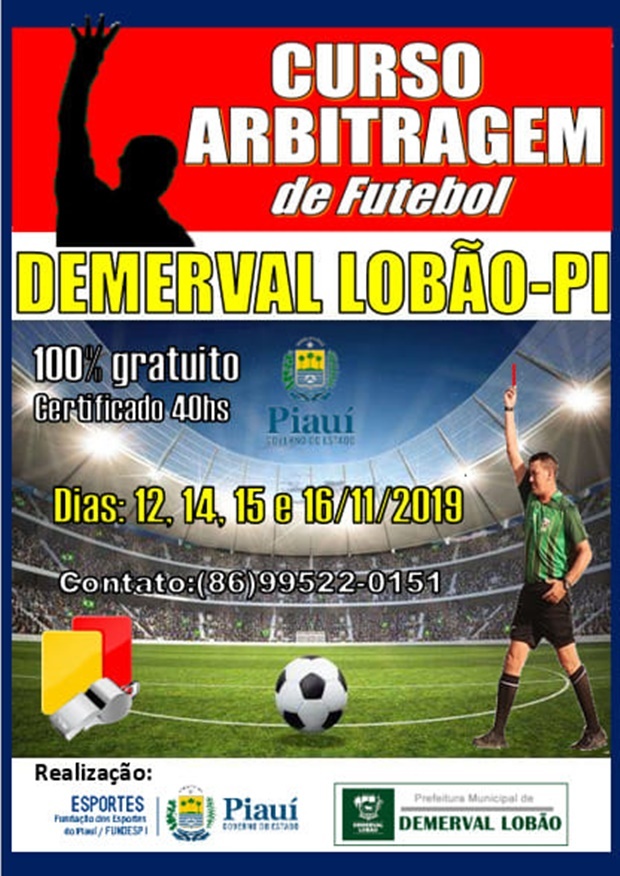 Curso de Arbitragem Gratuito  Secretaria Municipal de Esportes e