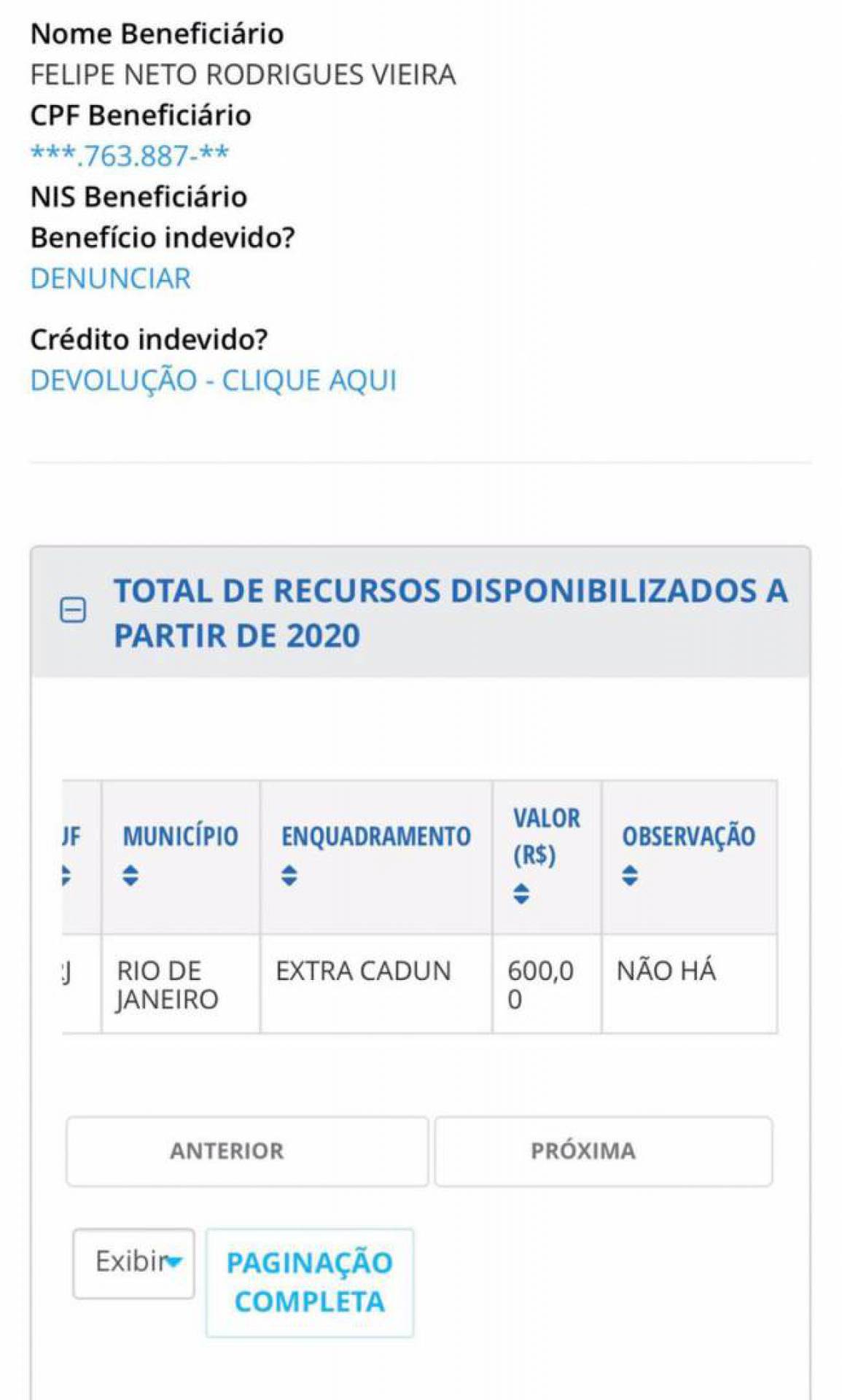 Whindersson, Anitta, Felipe Neto e mais famosos constam como beneficiários  do auxílio emergencial - 180graus - O Maior Portal do Piauí