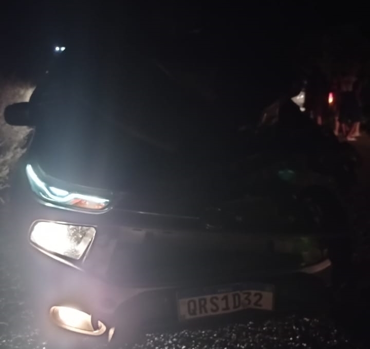 Carro após acidente