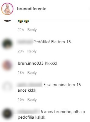 Bruno Diferente causa polêmica por video beijando menor