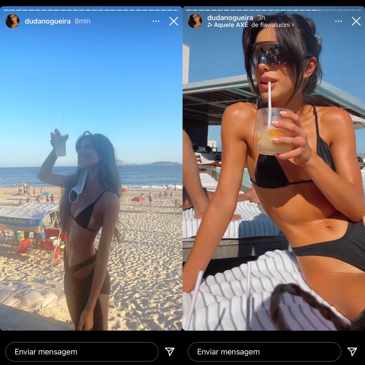 Filha do ministro Ciro Nogueira exibe corpo definido em praia do