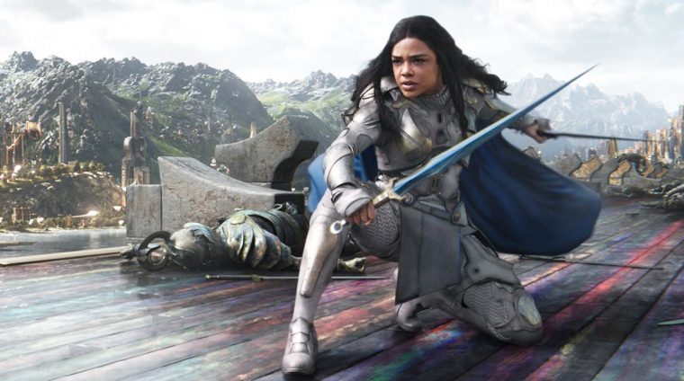 Thompson como Valquíria em Thor: Ragnarok