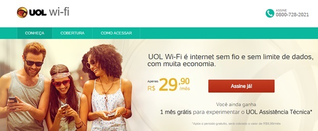 UOL Wi-Fi: Internet por Wi-Fi em locais públicos