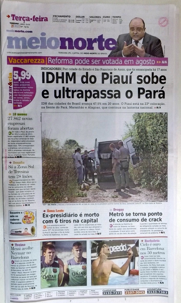 Confira os destaques no Jornal Meio Norte desta terçafeira, 30/07 180graus O Maior Portal Confira os destaques no Jornal Meio Norte desta terçafeira, 30/07 180graus O Maior Portal
