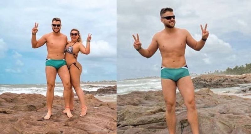 Sertanejo Zé Neto posa de sunga e 'volume' chama atenção de fãs: 'Nem guindaste'