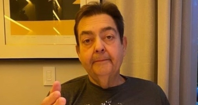 Faustão surpreende fãs e faz rara aparição em rede social do filho