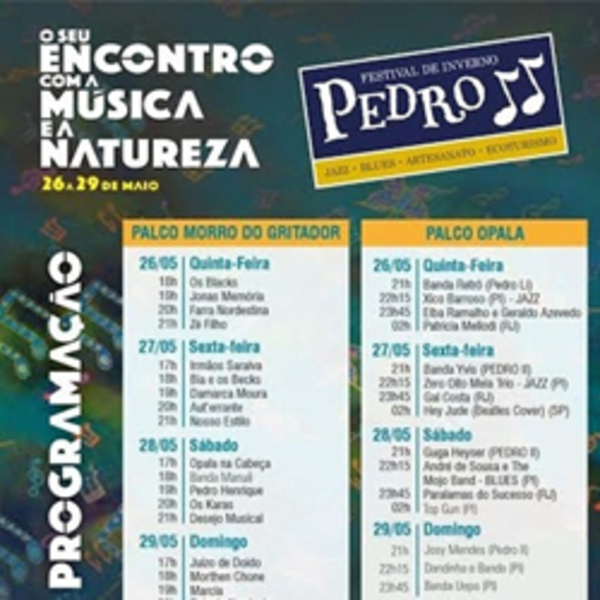 Programação completa do Festival de Inverno em Pedro II Programação completa do Festival de Inverno em Pedro II