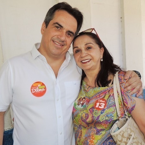 _Ministro Ciro Nogueira e a mãe (Foto: Divulgação)